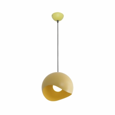 Nordic Style LED Hanging Light Macaron Metal Curved Pendant Light for Dinning Room