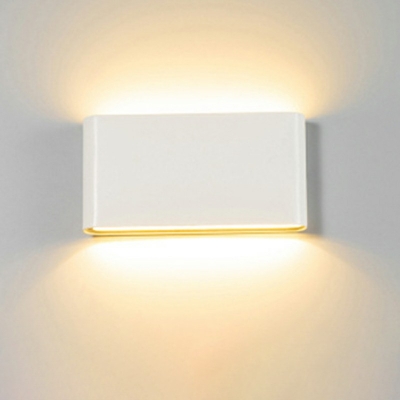 Rectangle Wall Sconce Light 4 Lights Creative Modern Aluminum Shade Wall Light for Stairs