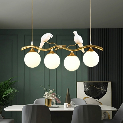 Ultra-Modern Island Lighting 4 Head Pendant Lights for Dining Room Dining Table