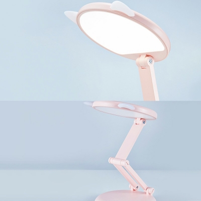 1 Bulb Plastic Table Lamp With Usb Port Modern Desk Lamp for Study Room