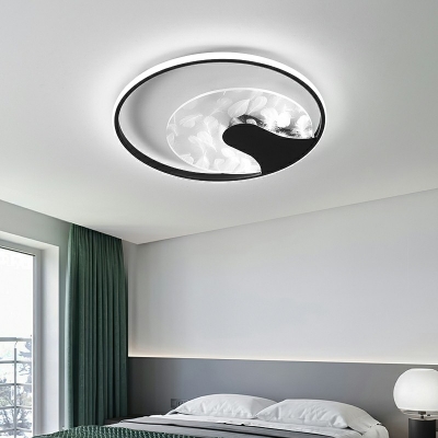 Acrylic Shade Contemporary Ceiling Light 19.5