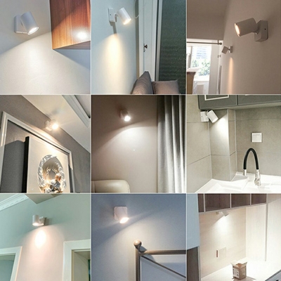 Aluminum Cylinder Wall Sconce Single Bulb LED Modern Stylish Wall Lamp for Living Room