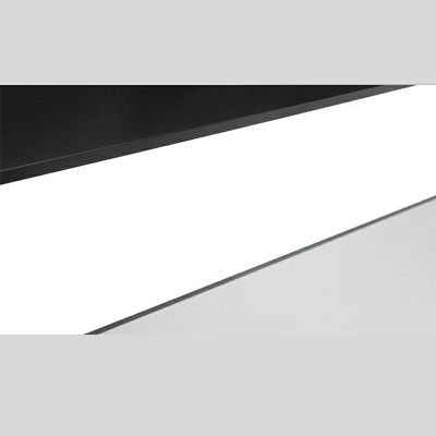 Black Rectangular Office Lighting Minimalist Ceiling Lamp Modern Simplistic Hanging Light Fixtures