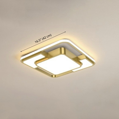 Dimmable LED Modern Nordic Minimalist Creative Acrylic Geometric Flush Mount Light