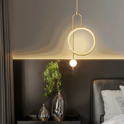 Gold Metal Modern Pendants Light Contemporary Multi Ceiling Light Fixtures for Bedroom