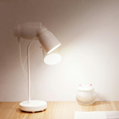 Macaroon Style 1 Bulb Night Table Light with USB Charging LED Eye-protection Table Lamp