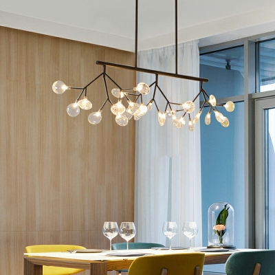 Metal Twig Ceiling Pendant Living Room 27 Heads Creative Modern LED Chandelier