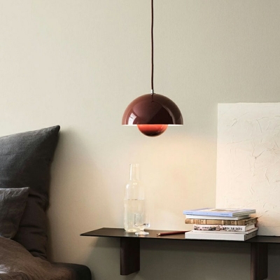 Minimalist Design Style Hanging Lamp 1-Light Dining Room Metal Hanging Lights