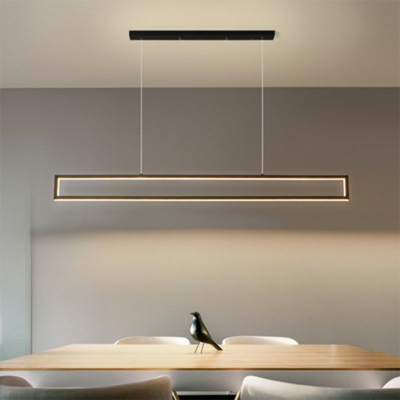 Modern Drop Lamp Simple LED Warm Light Pendant Light Fixtures for Office Meeting Room