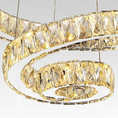 Modern Style Chandelier Light Fixtures Crystal Chandelier Lamp for Living Room Dining Room Bedroom