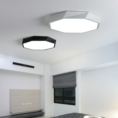 Modern Style Geometric Shaped Flush Mount Light Acrylic 1 Light Ceiling Light for Living Room