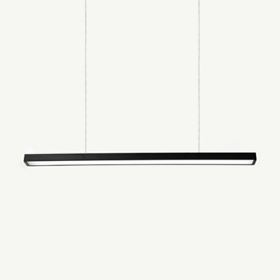 Modern Style Metal Pendant Light Linear Acrylic LED Hanging Light for Factory Office Factory