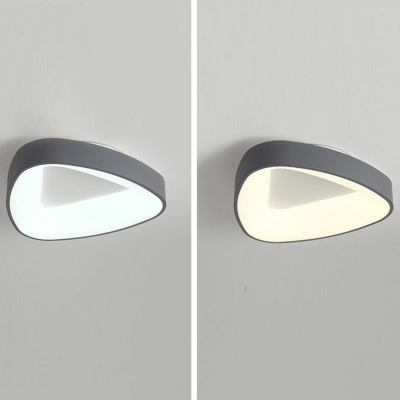 Modern Style Triangle Shaped Flush Mount Light Acrylic 1 Light Ceiling Light for Bedroom