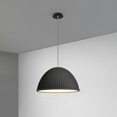 Nordic Style Macaron Hanging Light Striped Metal LED Pendant Light for Coffee Shop