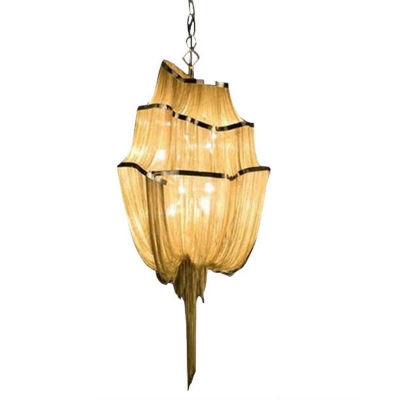 Postmodern Style Hanging Light Kit Tassel Shape Chandelier for Hotel Lobby