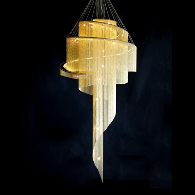 Postmodern Style Hanging Lights Chandelier for Hotel Lobby Dining Hall