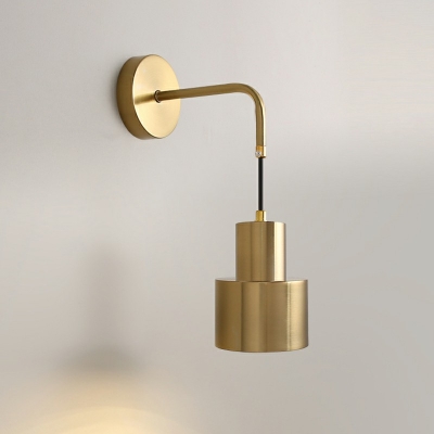 Postmodern Style Metal Wall Sconce Industrial Style Backlight Wall Lamp for Bedside Corridor