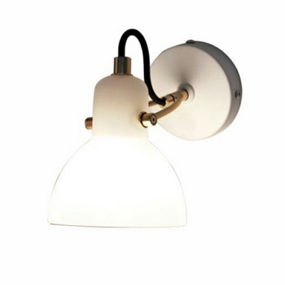 1-Light Glass Task Wall Sconce in Industrial-Style Wall Sconce Fixture Light