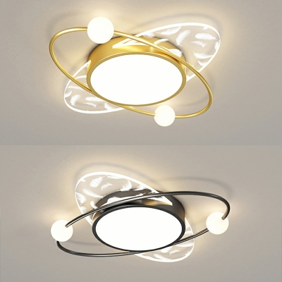 Acrylic Shade Contemporary Ceiling Light Oval 2