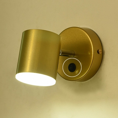 Armed Wall Sconce Light Contemporary Modern Iron Shade Wall Mount Light for Bathroom