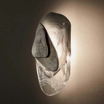 Decorative Wall Sconce Light Creative Modern Iron and Crystal Shade Wall Light for Living Room