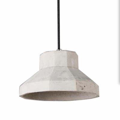 Industrial Cement LED Pendant Light Modern and Minimalisma Angular Hanging Light for Dinning Room