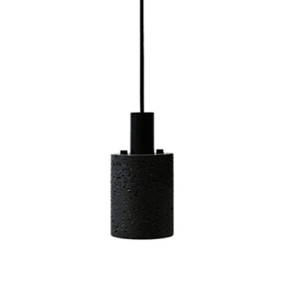 Industrial Style LED Hanging Light Cylinder Cement Pendant Light for Bar Kitchen
