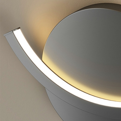 Metal Decoration Wall Lamp Postmodern C-Shape Arcylic Shade LED in 3 Colors Light Sconce Lighting
