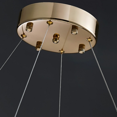 Modern Style Hanging Lamp Kit Crystal Hanging Ceiling Light for Living Room Bedroom Dining Room