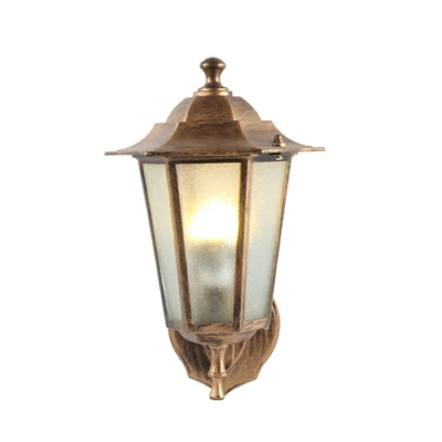 Outdoor Sconce Lights Glass Vintage Style Wall Mounted Lamps in 1 Light