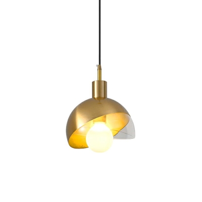 Postmodern Style LED Hanging Light Platting Metal Pendant Light for Coffee Shop Bar
