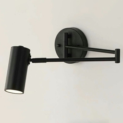 Single-Light Cylindrical Folding Telescopic Rocker Long Pole Wall Lamp Wall Mounted bedside Lamp
