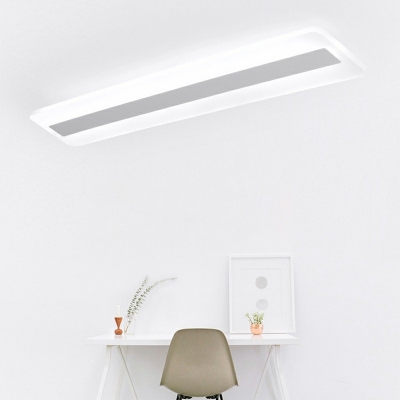 Simplicity Metal Modern Style Flush Mount Light for Study Aisle and Office