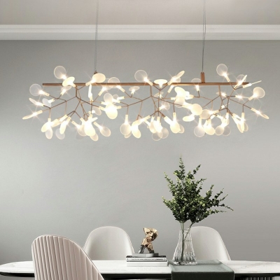 Ultra-Modern Island Lighting Firefly Shape Hanging Ceiling Light for Dining Room