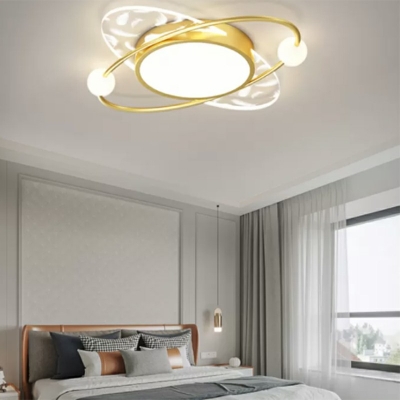 Acrylic Shade Contemporary Ceiling Light Oval 2