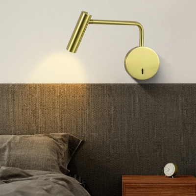 Adjustable Armed Wall Sconce Light Modern Metal Shade Wall Light for Bedroom, 6