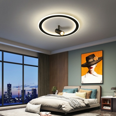 Contemporary Style Ultra-thin Ceiling Lamp Rectangular Shape LED Flush Mount for Sitting Room
