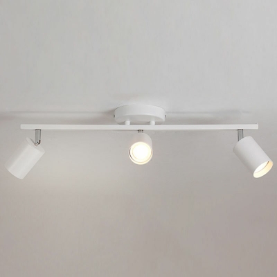 Flush Mount Lamp 3 Lights Modern Metal Shade Ceiling Light for Locker Room, 21