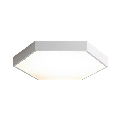 Geometry Flush Mount Nordic Contemporary Iron and Acrylic Shade LED Light for Bedroom