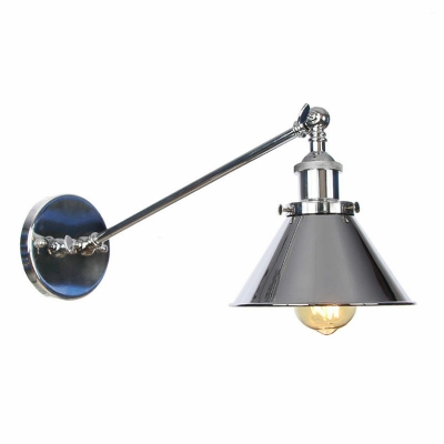 Industrial Style Cone Shade Wall Lamp Metal 1 Light Wall Light for Restaurant