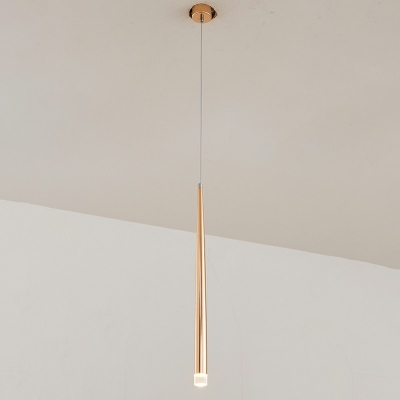 Linear Pendant Ceiling Lights Single Light Contemporary Pendant Light Fixtures,Gold