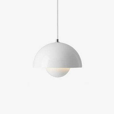 Metal 1 Light Hanging Lighting Dome Hanging Lamps in Contemporary Style