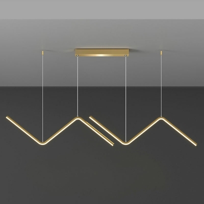 Modern Billiard Light Linear Shape Chandelier Lighting Fixtures for Dining Hall