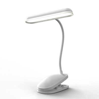 Modern Style Eye Protection Bedside Reading Lamp White Light Clamp-on Design LED Table Lamp