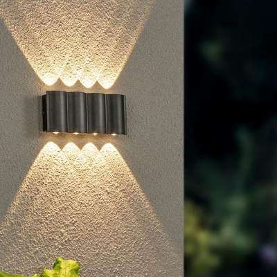 Modernist Up and Down Wall Sconce Lamp Tube Mini Metal Wall Lights for Outdoor Corridor