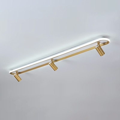 Nordic Oval Flush Ceiling Light Spotlight Arcylic Shade 2