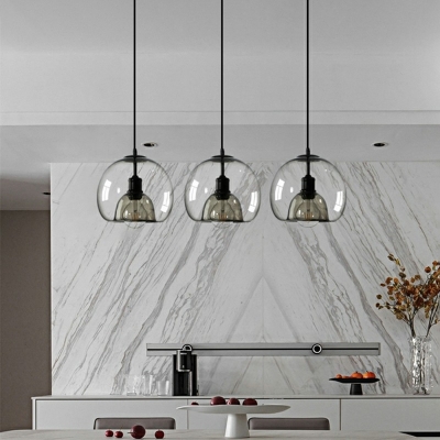 Nordic Style Glass Hanging Light Modern and Simple LED Pendant Light for Dinning Room