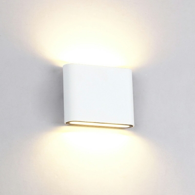 Simple Style Metal Wall Sconce Light Up and Down Inner LED Sconce Lamp for Hallway