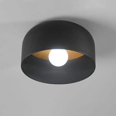 1 Light Dome Flush Mounted Ceiling Lights Wrought Iron Semi Flush Light Fixtures