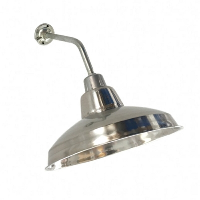 1 Light Task Wall Sconce Stainless Steel Industrial Wall Lamp in Sliver